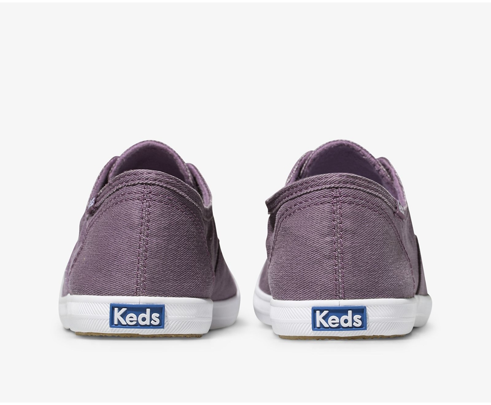 Keds Slip Ons Purple - Chillax Washable - Womens EILZXD-793